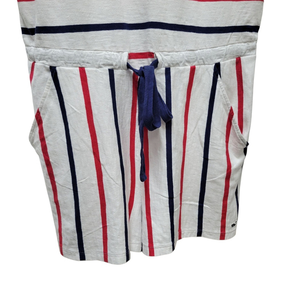 Vineyard Vines Sleeveless Romper Women's Red-White-Blue Stripe Medium - Picture 7 of 9